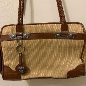 EUC Bueno straw handbag purse